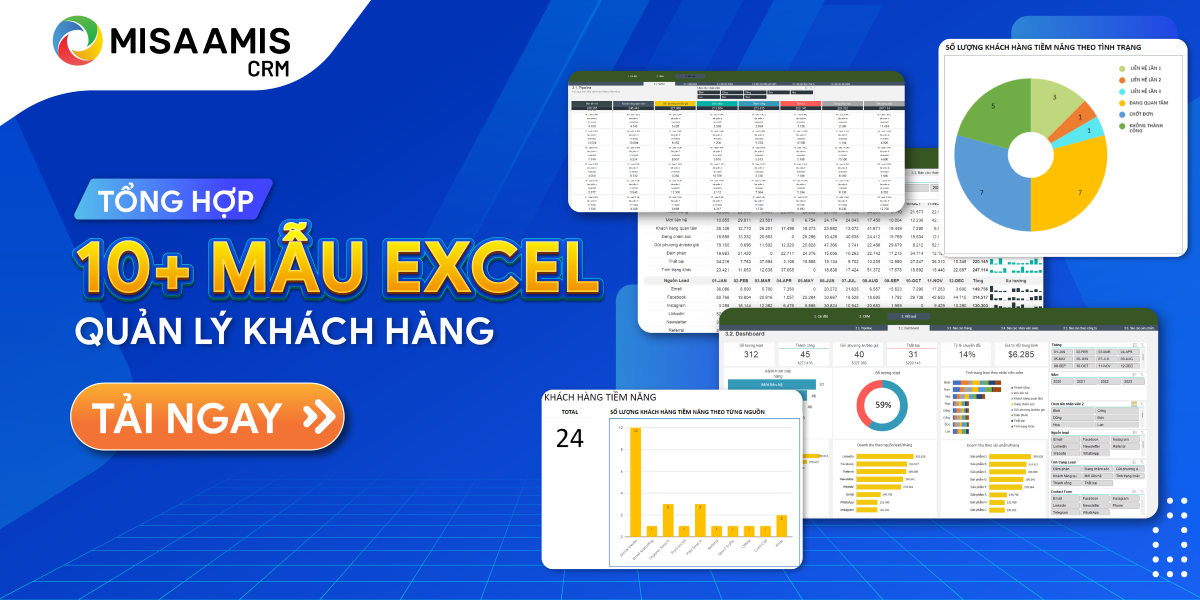 Mời anh/chị click vào ảnh để tải trọn bộ biểu mẫu Quản lý khách hàng bằng Excel